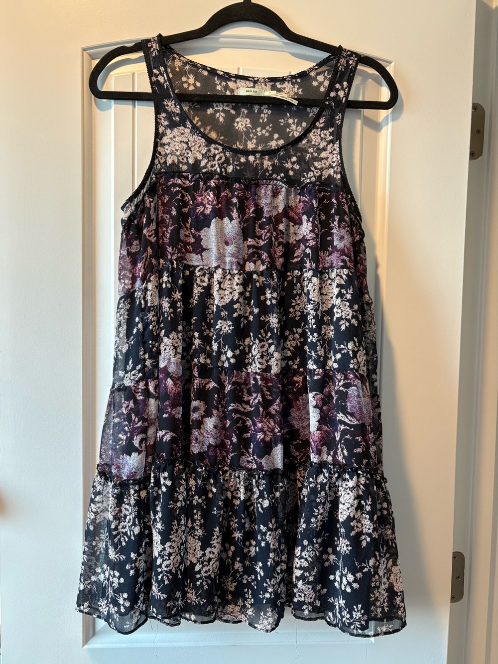 Urban Outfitters Kimchi Blue Babydoll Tiered Peasant Dress, Size Small, Boho